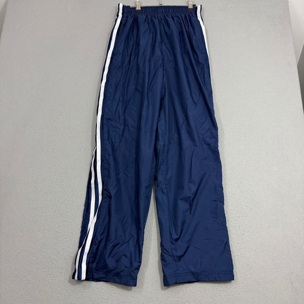 Vintage Athletic Works Track Pants Medium Breakaway Snap Side Mesh Lined y2k